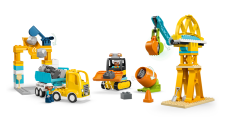 10476 LEGO® DUPLO® Pilsēta “Trīs vienā” Būvlaukums un transportlīdzekļi 