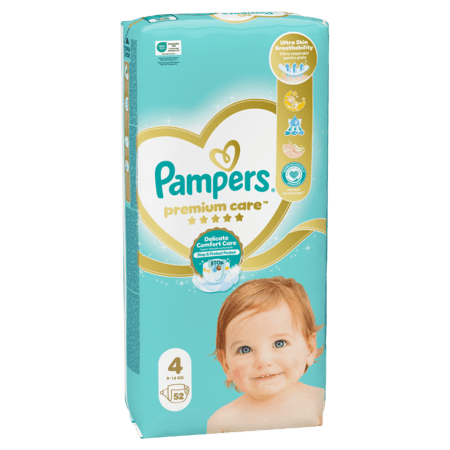PAMPERS autiņbiksītes Premium Care 4 izmērs 9-14kg 52 gab., 81765775 