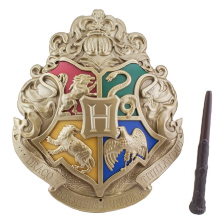 PALADONE HARRY POTTER dekoratīvais LED gaismeklis Hogwarts Crest ar zizļa vadību, PP9641HP 
