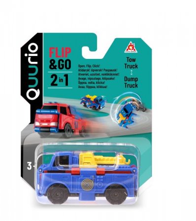 QUURIO FLIP AND GO 2-in-1 mašīna Tow Truck & Dump truck, EU463875-01 EU463875-01