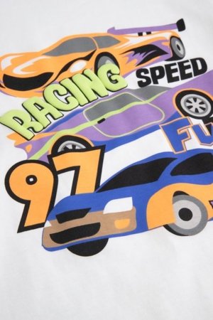 COCCODRILLO t-krekls ar īsam piedurknēm, balti, WC6143204HBK-001-092, 92 izmērs 