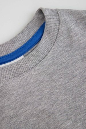 COCCODRILLO krekls ar īsām piedurknēm LICENCE BOY, pelēks, WC5143211LBD-019-122, 122 cm 