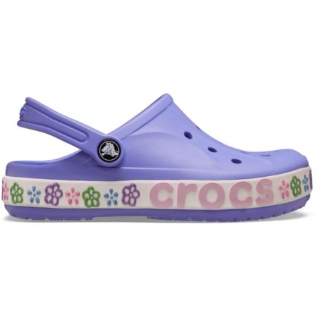 CROCS čības BAYABAND FLOWER violeti, 211303-5PY 27 izmērs 