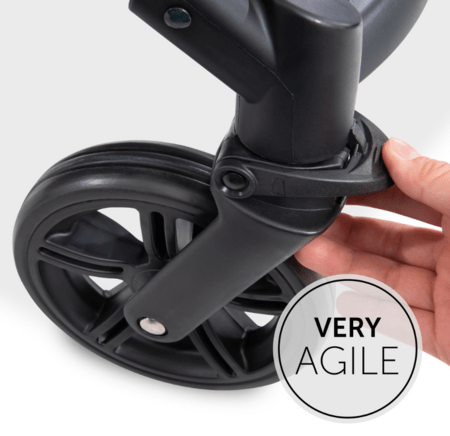HAUCK ratiņi RAPID 4D, Black, 148457 