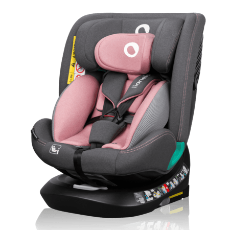 LIONELO autokrēsls BASTIAN ONE I-SIZE, Pink rose,  40-150 cm., LO-BASTIAAN ONE I-SIZE 