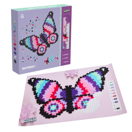 PLUS PLUS Puzle Pēc Skaitļa Taurenis 800 gb, 3915 3915