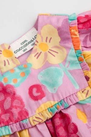 COCCODRILLO kleita ar īsām piedurknēm MAXITROPIC GIRL NEWBORN, krāsa, WC5128201MGN-022-086, 86 cm 
