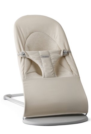 BABYBJÖRN šūpuļkrēsls Balance Soft, Woven/Jersey Tri Fabric, Light Beige, 005130 