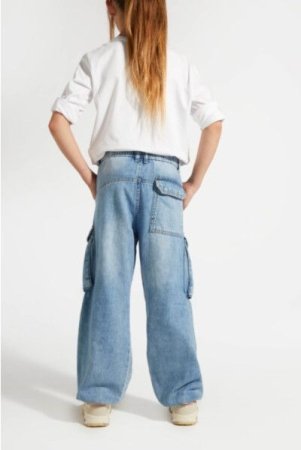 COCCODRILLO džogera bikses JEANS COLLECTION GIRL, zilas, ZC4123103JCG-014-164, 164 cm 