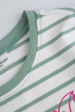 COCCODRILLO kleita ar īsam piedurknēm, zaļa, WC6129201RGK-011-104, 104 cm 