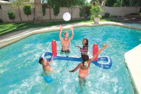 BESTWAY volejbola komplekts 2.44m x 64cm, 52133 52133