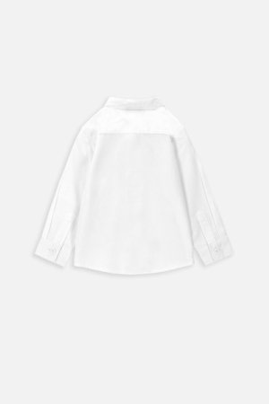 COCCODRILLO krekls ar garām piedurknēm ELEGANT BABY BOY, balts, ZC3136102EBB-001-098, 98cm 