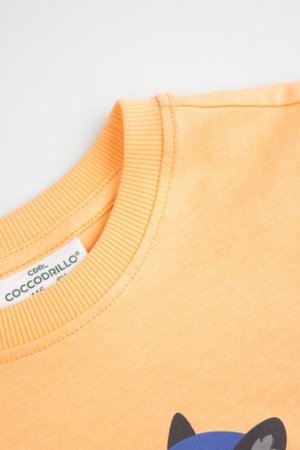 COCCODRILLO t-krekls ar īsam piedurknēm, oranži, WC6143202HBK-005-116, 116 izmērs 
