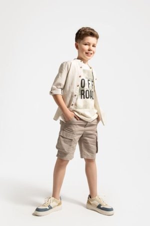 COCCODRILLO bikses WILD SAFARI BOY JUNIOR, krēmveida, WC5119501WBJ-002-164, 164 cm 