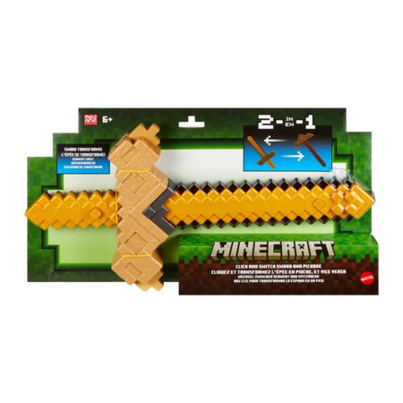 MINECRAFT pārveidojams zobens–cirtne, 43 cm, JKC15 
