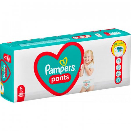 PAMPERS autiņbiksītes 5.izmērs, 48 gab., 12-17kg, 81748917 81748917