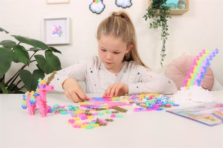 PLUS PLUS konstruktors Mācies lai Uzbūvētu Vienradži, 3908 3908