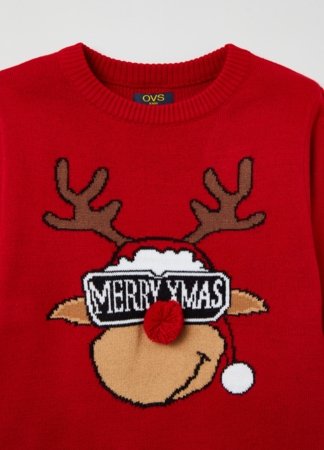 OVS BOY3-10Y TRICOT 2H 3-4 RED 001915468 