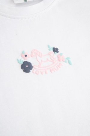 COCCODRILLO t-krekls ar īsam piedurknēm, balti, izmērs 