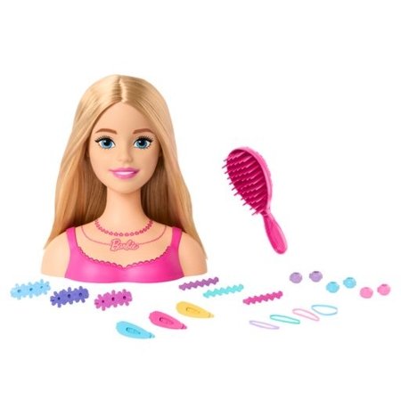 BARBIE lelle matu veidošanas galva gaišmate, HMD88 HMD88