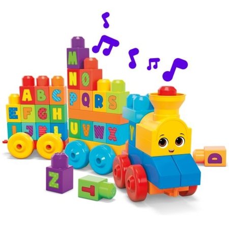 MEGA BLOKS FIRST BUILDERS komplekts Vilciens alfabēta apguvei, 50 gab., FWK22 