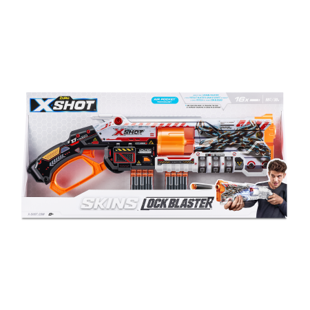 X-SHOT rotaļu pistole "Lock Gun", Skins 1. sērija, 36606 36606