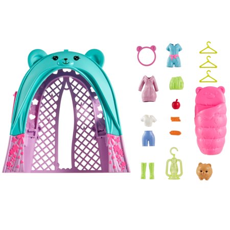 POLLY POCKET glempinga telts rotaļu komplekts, JCC31 