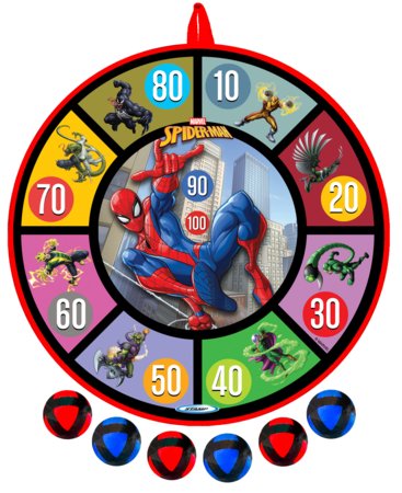 STAMP Spider-Man mērķa spēle ar bumbiņām, 36 cm, SM250436 