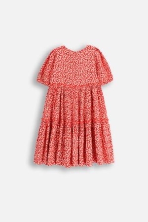 COCCODRILLO kleita ar īsām piedurknēm NOSTALGIC MEADOW GIRL JUNIOR, sarkans, WC5128201NGJ-009-164, 164 cm 