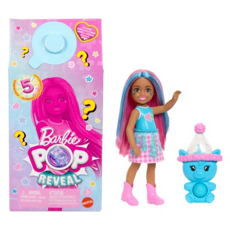 BARBIE lelle Čelsija Pop! Reveal dzīvnieku ballītes sērija, JCN89