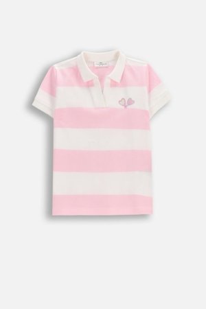 COCCODRILLO polo ar īsam piedurknēm, rozā, WC6143601JGK-022-110, 110 izmērs 