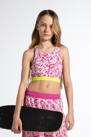 COCCODRILLO sporta tops, rozā, WL6143401ACG-022-146, 146 izmērs 