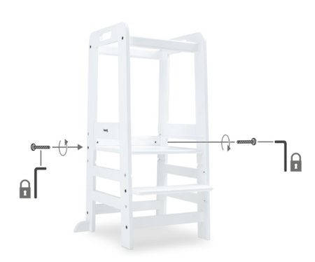 HAUCK virtuves kāpslis LEARN N EXPLORE, White, 690000 