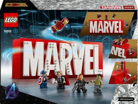 76313 LEGO® Super Heroes Marvel MARVEL logotips un minifigūras 