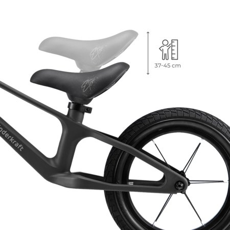 KINDERKRAFT līdzsvara velosipēds ETER, melns, KRETER00BLK0000 