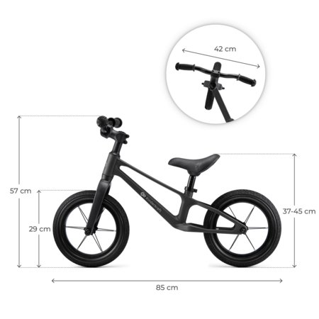 KINDERKRAFT līdzsvara velosipēds ETER, melns, KRETER00BLK0000 