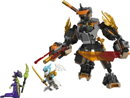 71854 LEGO® NINJAGO® Cole Misiju robots un Pūķis Zane 