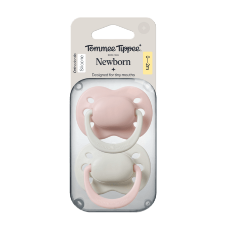 TOMMEE TIPPEE māneklītis silikona CLOSER TO NATURE 0-2 m., 2 gab., 433660 