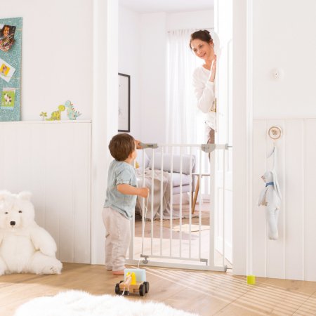 HAUCK drošības vārti priekš kāpnēm AUTOCLOSE 'n STOP 2, 75-80 cm, white, 59734 59734