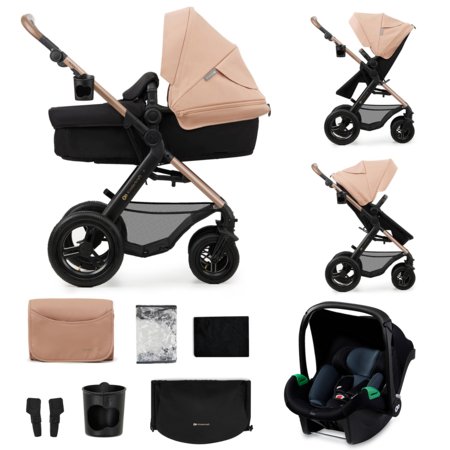 KINDERKRAFT universālie ratiņi MOOV 2 AIR 3in1, sand beige, KSMOOV02BEG0000 