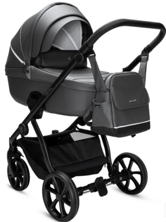 NOORDI universāls ratiņi FJORDI V2 Shadow Grey leather, 2in1, 1642819 