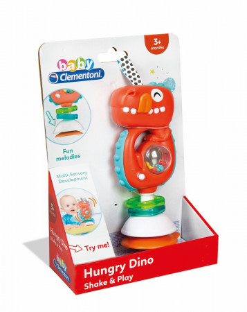 CLEMENTONI Baby interkatīvais grabulis Dino,17330 17330