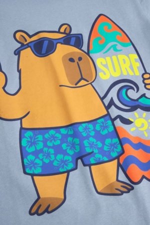 COCCODRILLO t-krekls ar īsam piedurknēm, zili, WC6143207VBB-014-146, 146 izmērs 