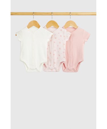 MOTHERCARE bodijs ar īsam piedurknēm, 3gab., GF073 