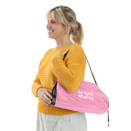 BRIGHT STARTS barošanas krēsls - būsteris POP 'N SIT, PINK, 17199 