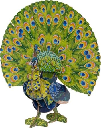 MAKEBUG 3D papīra puzle green peafowl, MB-D-0016 