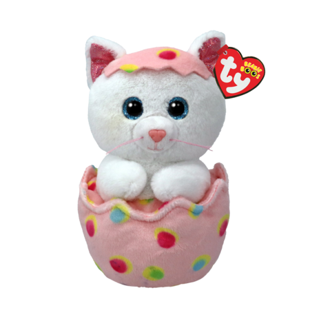 TY Beanie Boos plīša rotaļlieta Cat in egg GIGGLES, TY37369 