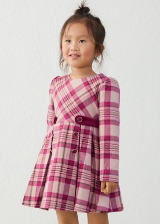 MAYORAL kleita ar garām piedurknēm, raspberry, 4.932-53, 104  cm 