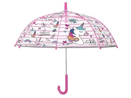 PERLETTI caurspīdīgs lietussargs Vienradzis 45/8, 15659