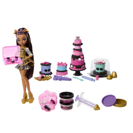 MONSTER HIGH baisi saldā dzimšanas diena – kūkas rotaļu komplekts, JBG78 